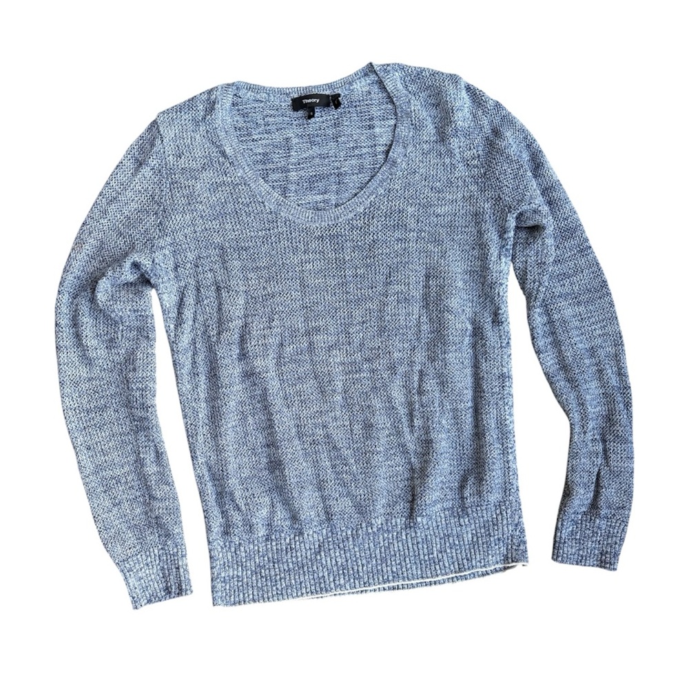 Blue Knit Prosecco Marled Sweater